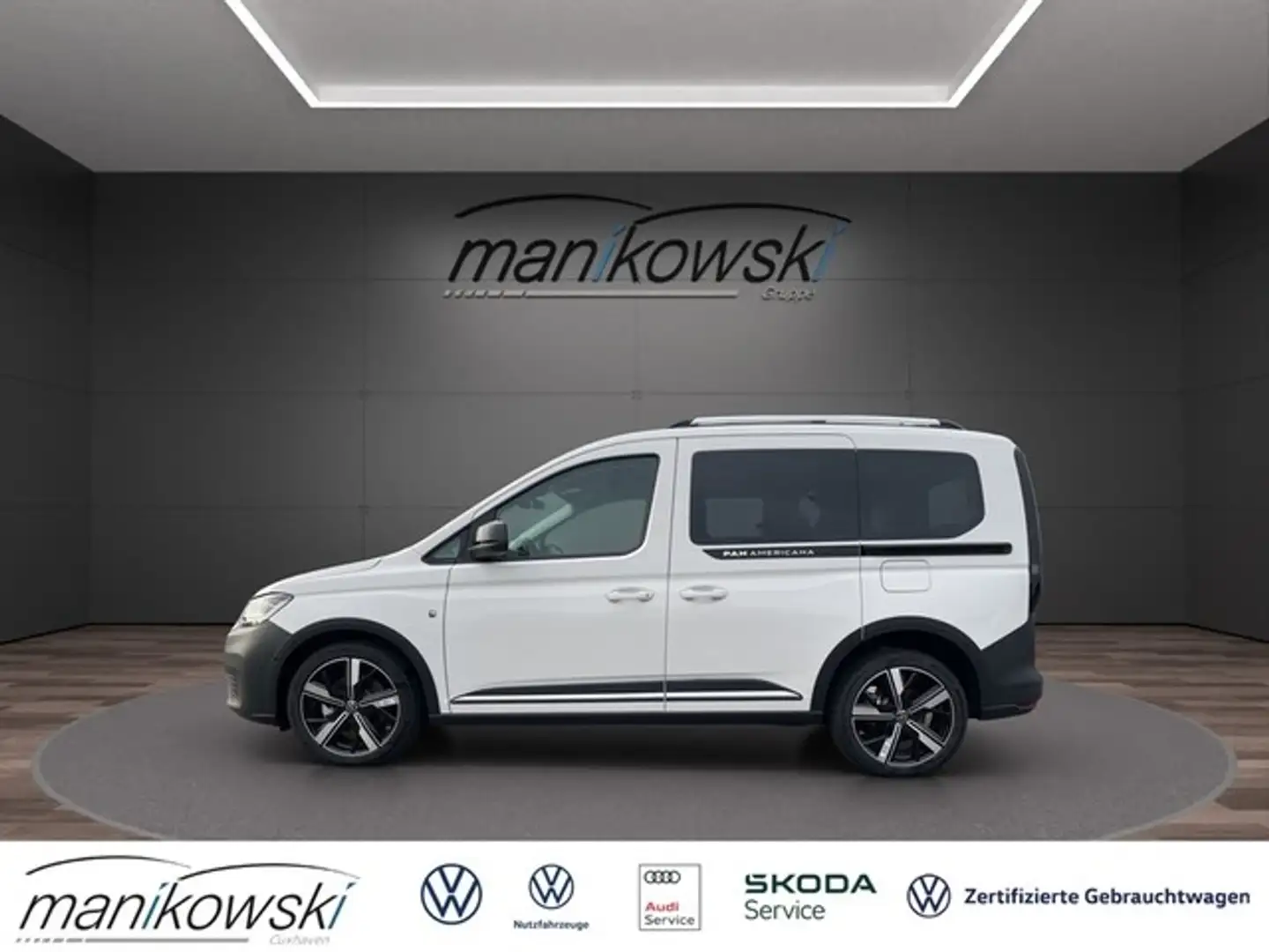 Volkswagen Caddy 2.0TDI DSG *PanAmericana/7 Sitzer*Keyless+AHK+Navi Weiß - 2