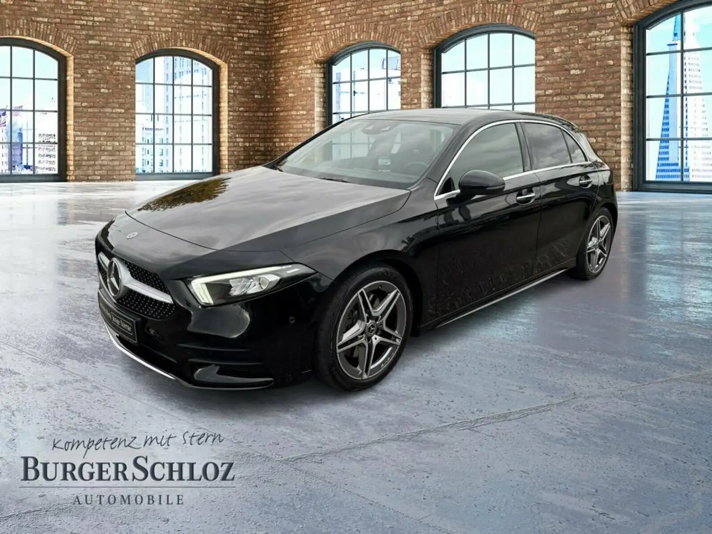 Mercedes-Benz A 250 4M AMG AUT KlimaA LED LM Navi PDC ParkAss Schwarz - 1
