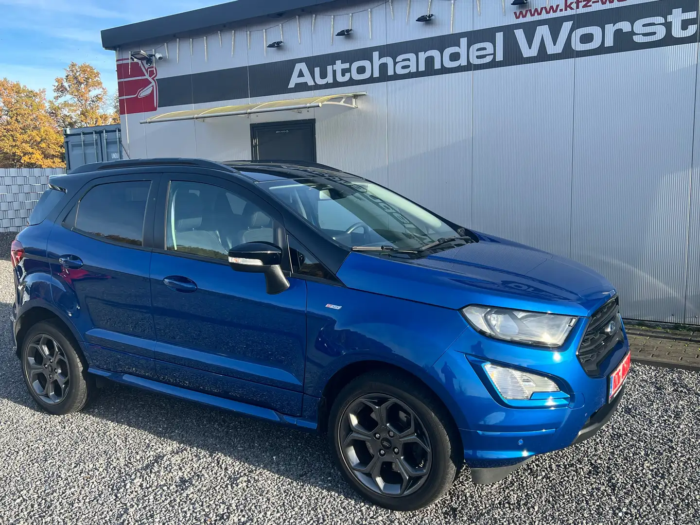 Ford EcoSport ST-Line-Kamera-Navi-Sonnendach-Top Blauw - 1