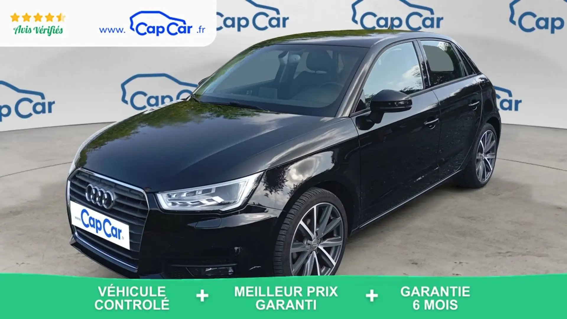 Audi A1 I 1.0 TFSI 95 S-Tronic 7 Ambition Luxe - Automatiq Noir - 1