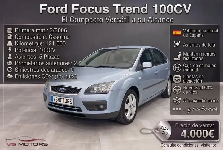 Ford Focus 1.6 Trend 4p 2006