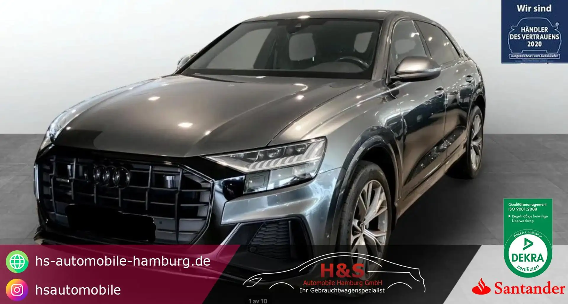 Audi Q8 50 TDI quattro*S-LINE**AHK*STANDHEIZ Gri - 1