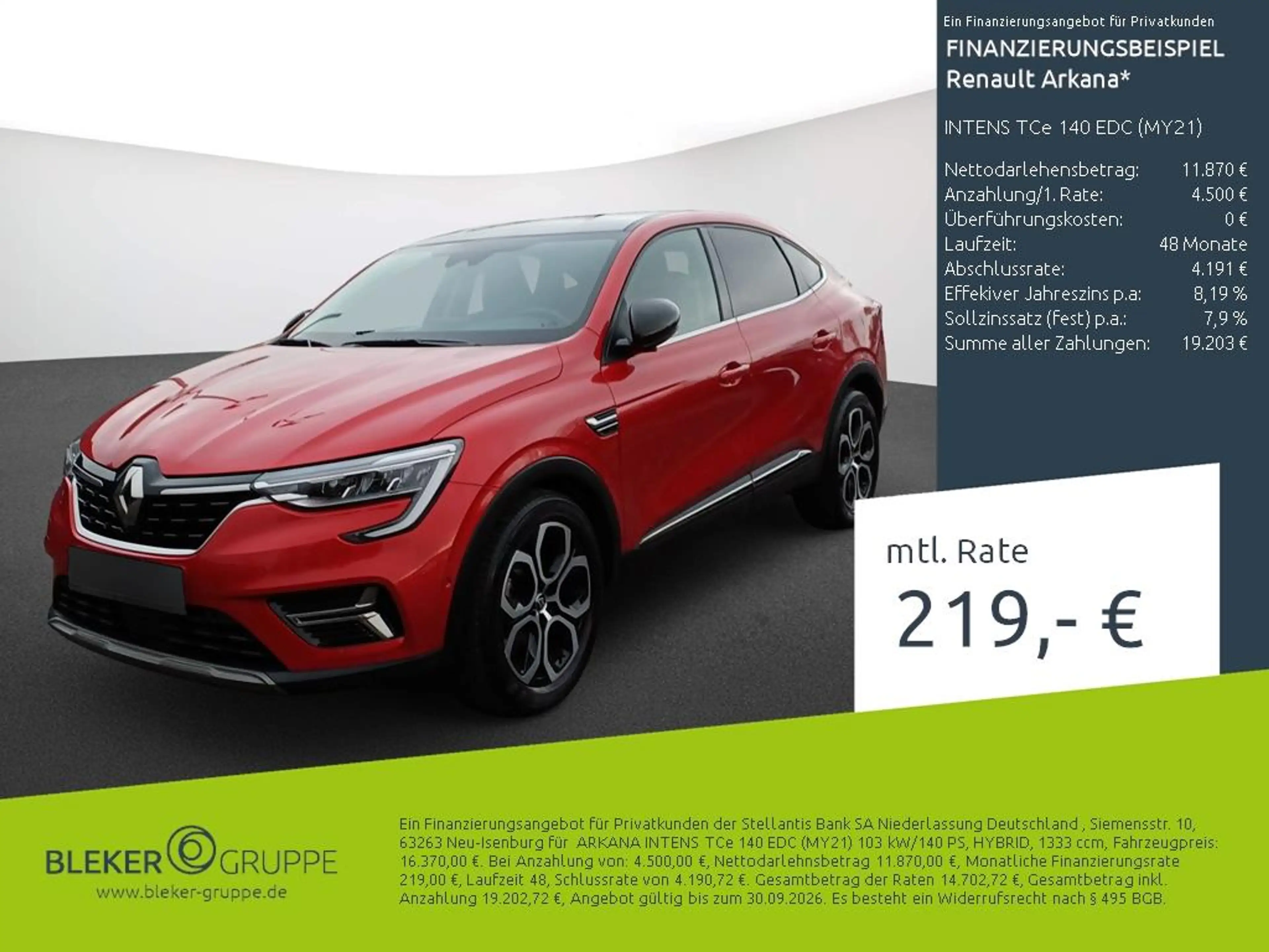 Renault Arkana INTENS TCe 140 EDC (MY21)