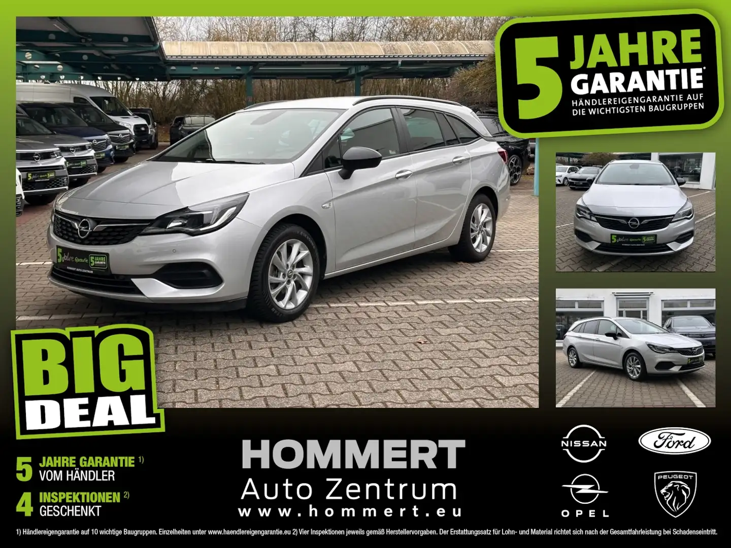 Opel Astra Sports Tourer 1.5 D Business *AHK*beh.Lenk* Silber - 1