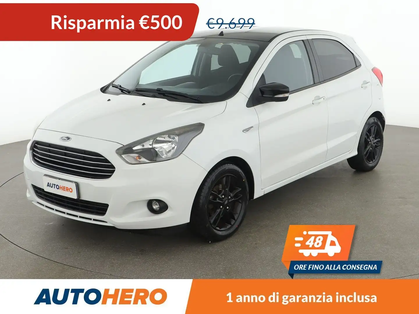 Ford Ka/Ka+ 1.2 Ti-VCT Black  & White 85 CV Bianco - 1