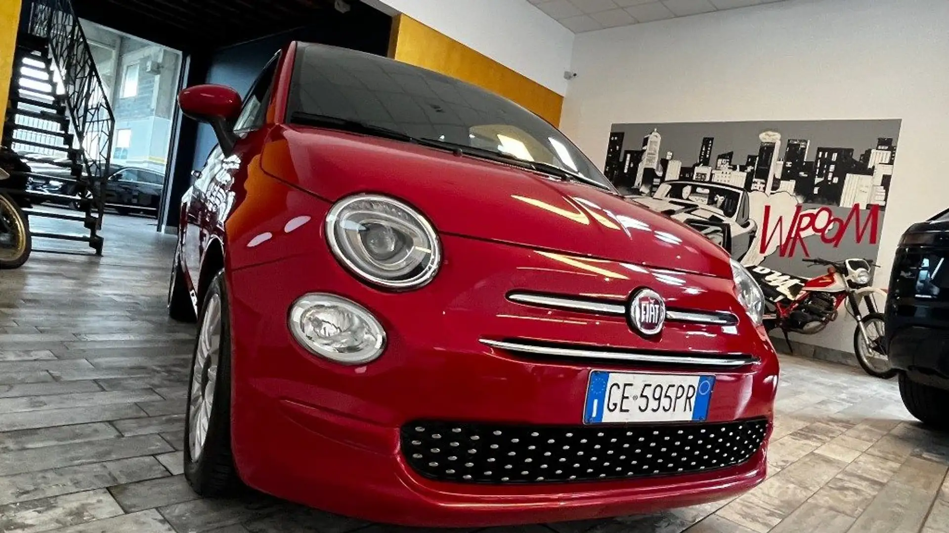 Fiat 500 1.0 Hybrid Cult- PERFETTA- PREZZO VERO NO FINANZ. Rosso - 2