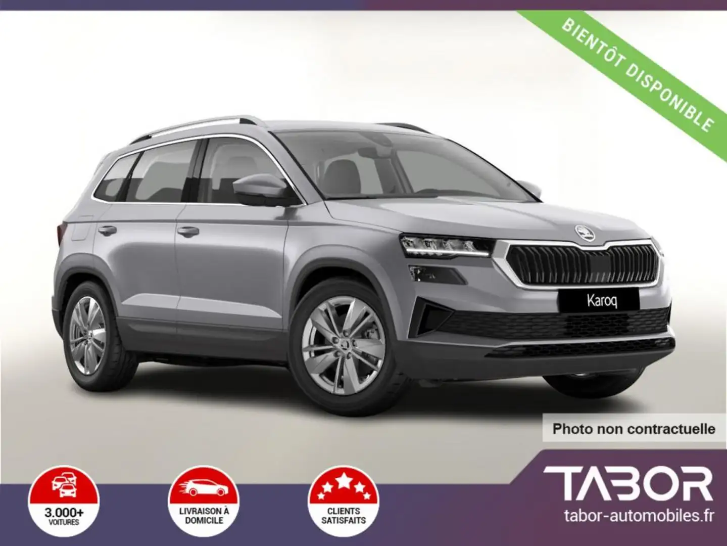 Skoda Karoq TSI 150 DSG Selection LED ACC GPS Argent - 1