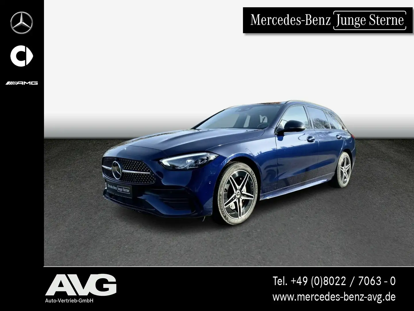 Mercedes-Benz C 300 C 300 e T DIST|HUD|RFK|ADV-SOUND|LED|NIGHT|AMG Blau - 1