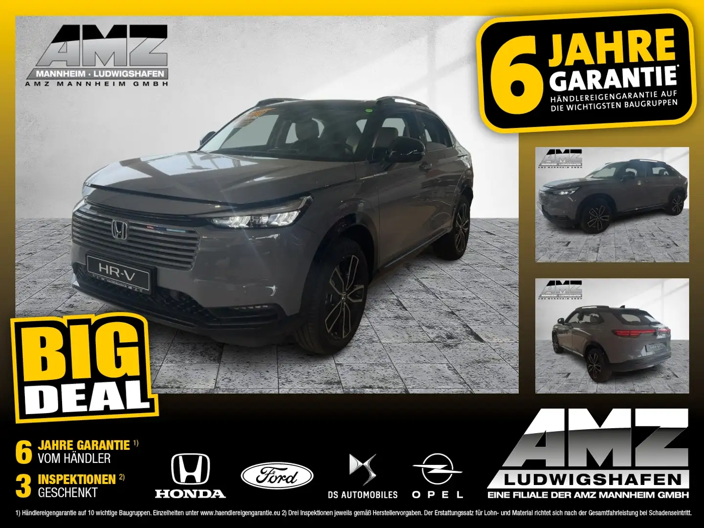 Honda HR-V 1.5 i-MMD Advance Style ACC+LED+Navi+SHZ+LM Gris - 1