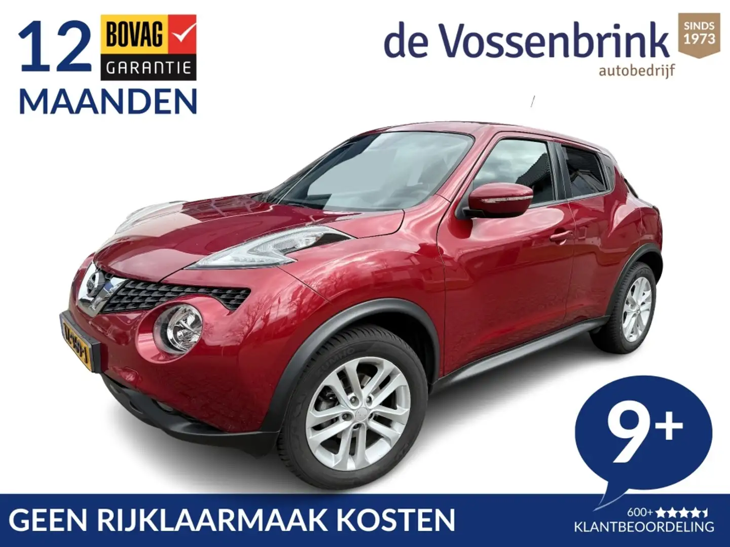 Nissan Juke 1.2 DIG-T S/S N-Connecta NL-Auto *Geen Afl.kosten* Rood - 1