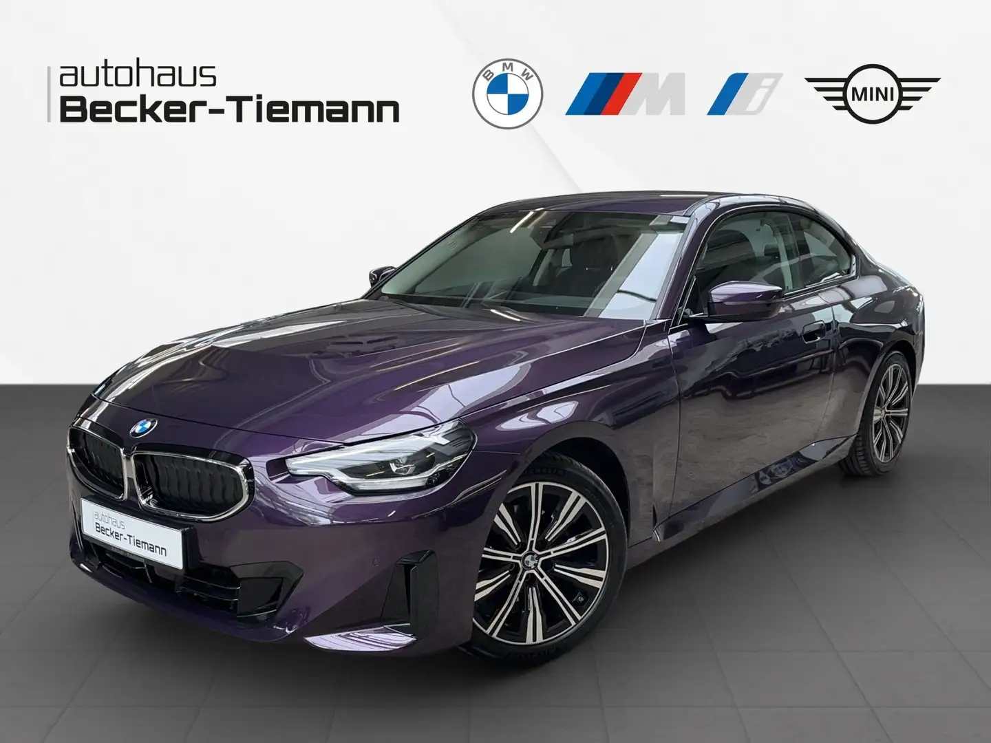 BMW 220 i Coupé LCProf/HIFI/Wireless/PA/18'' Paars - 1