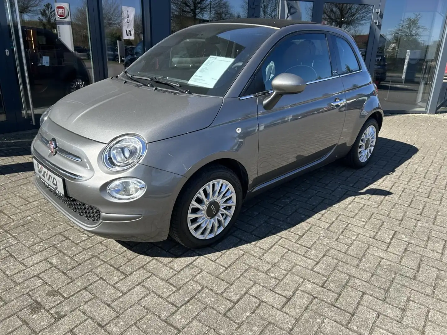 Fiat 500C 1.2 8V Lounge Klima Navi Einparkhilfe Faltdach Gris - 2