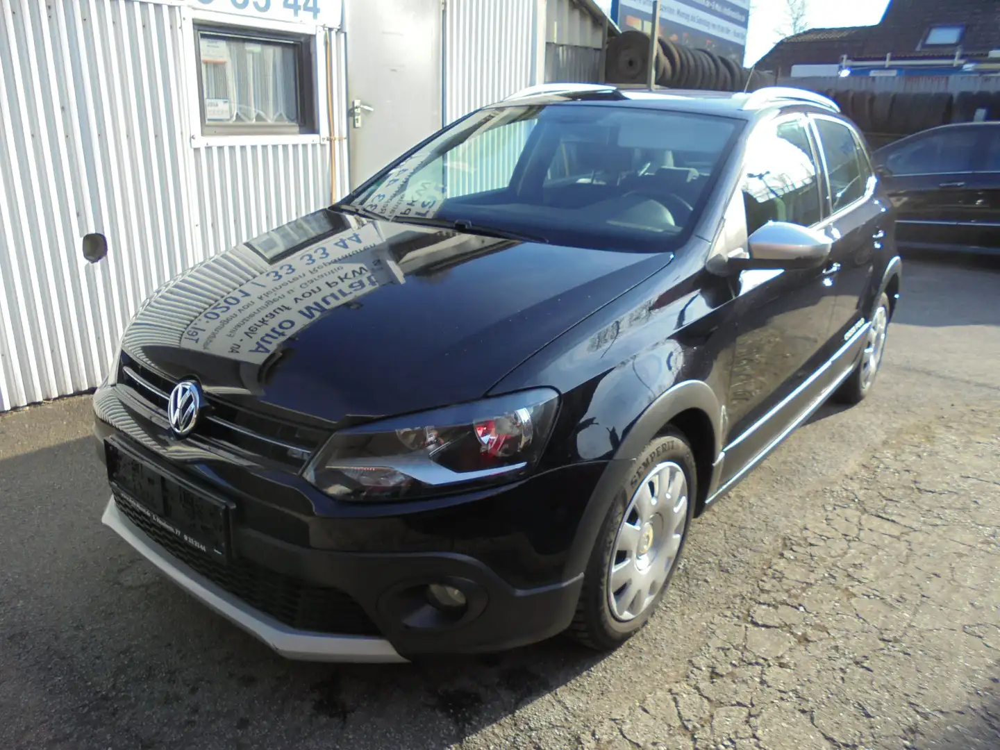 Volkswagen Polo V CrossPolo 1. Hand Scheckheft VW Pdc Shz Czarny - 1