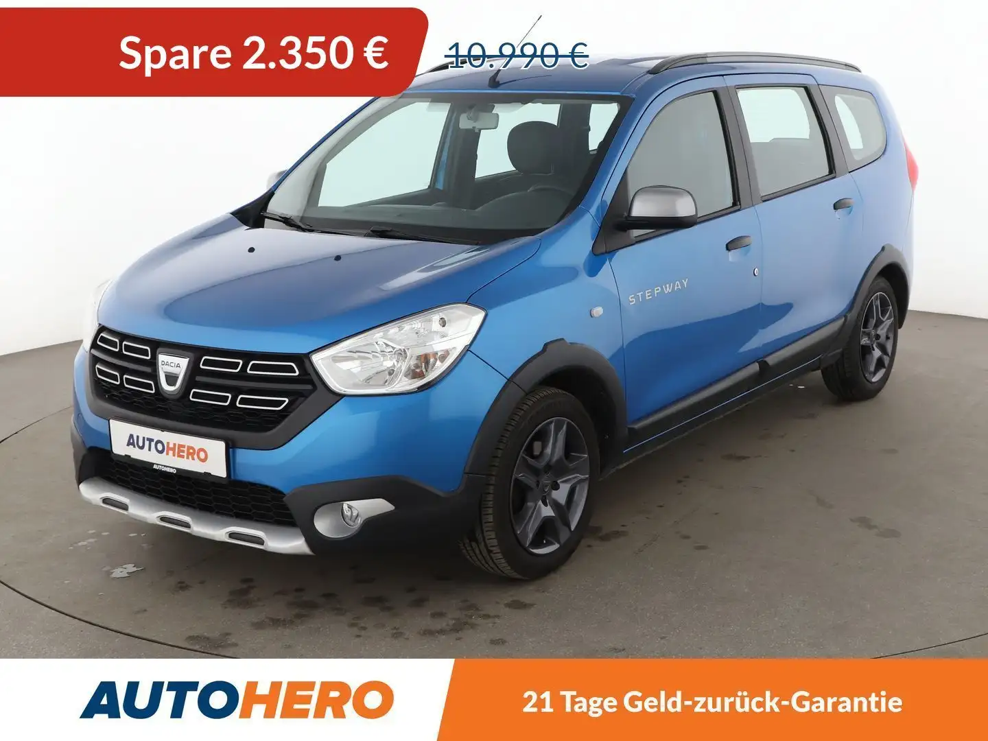 Dacia Lodgy 1.2 TCe Stepway Celebration*TEMPO*NAVI*PDC*ALU* Blau - 1