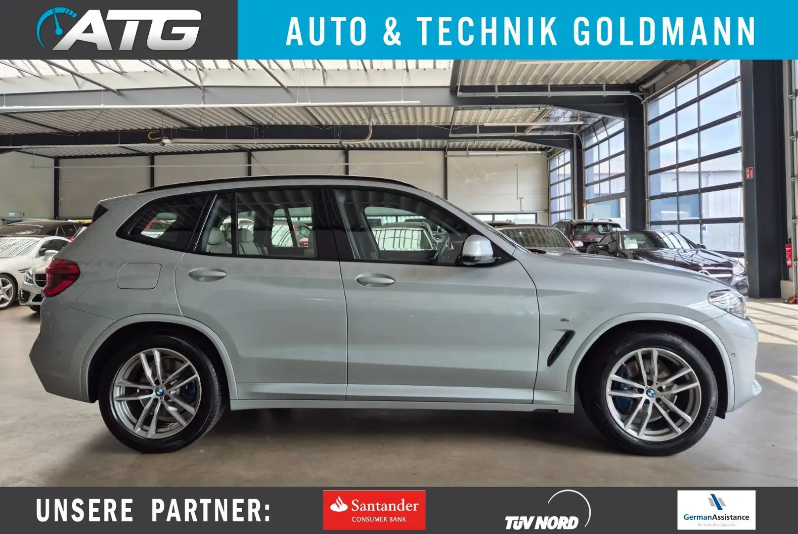 BMW X3 XDRIVE 30d M SPORT LEDER STANDHZ PANO ACC HUD Silber - 1