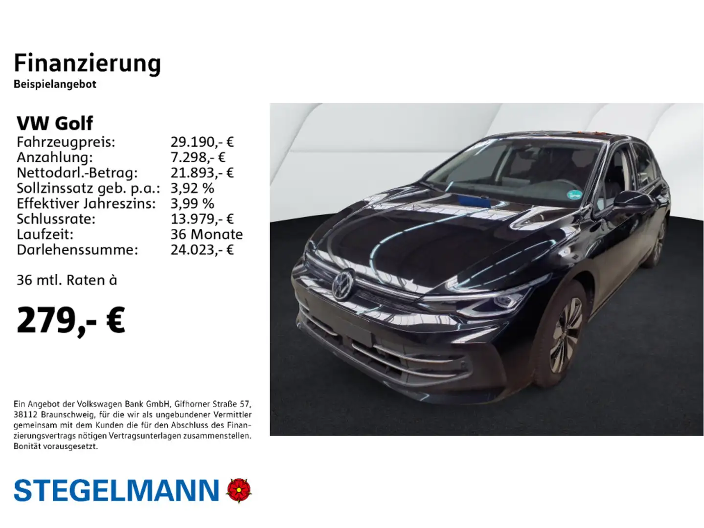 Volkswagen Golf VIII 2.0 TDI DSG Facelift Goal *AHK*Kamera* Schwarz - 2