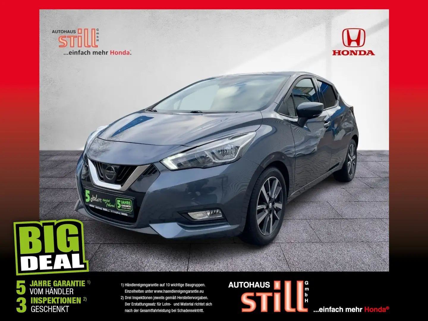 Nissan Micra 0.9 IG-T N-Way Navi* KlimaA* W-Paket* PDC Grau - 1