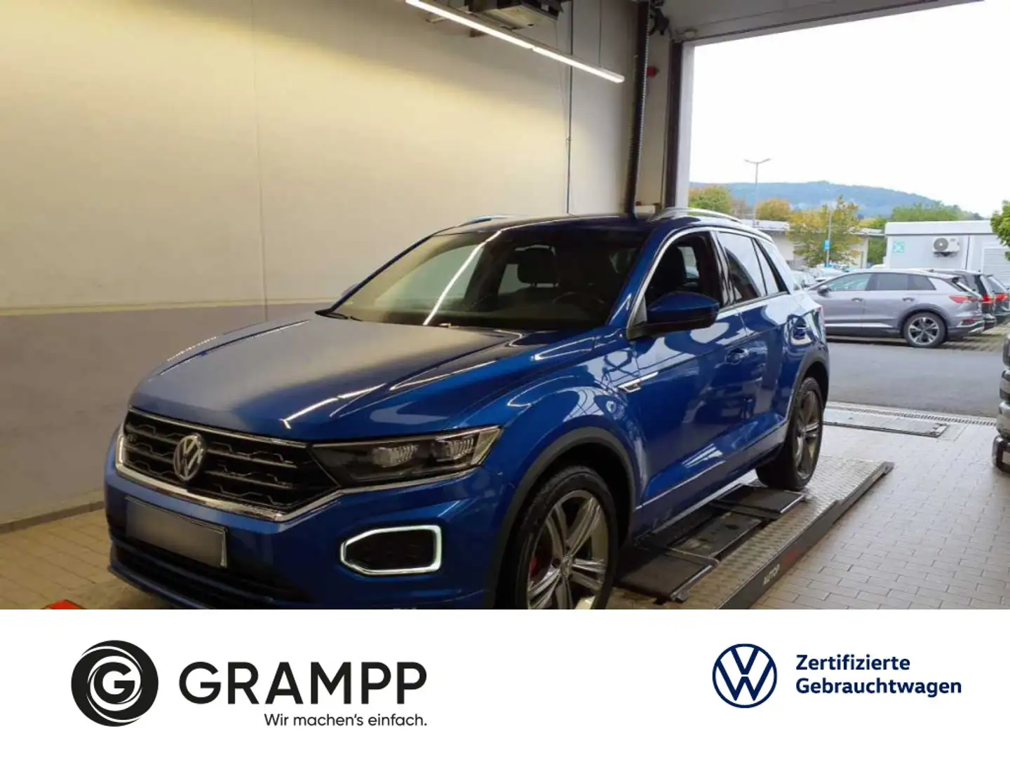 Volkswagen T-Roc 1.5 TSI Sport +R-LINE+AHK+LED+PDC+ASSISTS+ Blau - 1