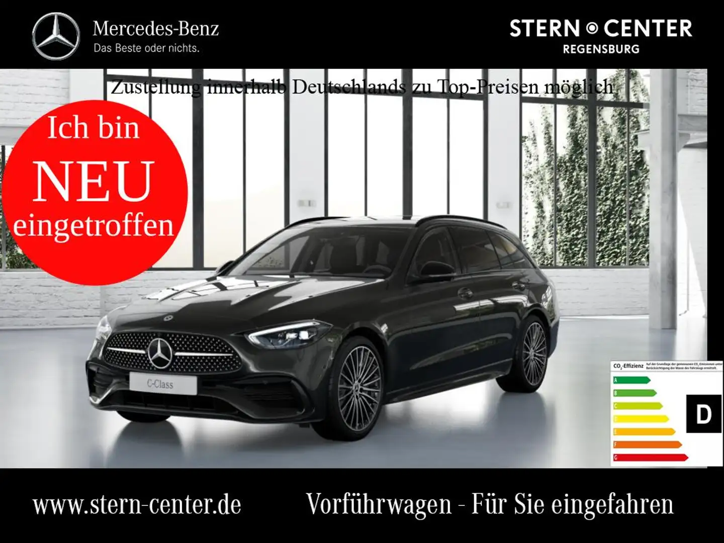 Mercedes-Benz C 220 d T+AMG+DIST+MEMORY+360°+NIGHT+Winter-Pak. Grau - 1