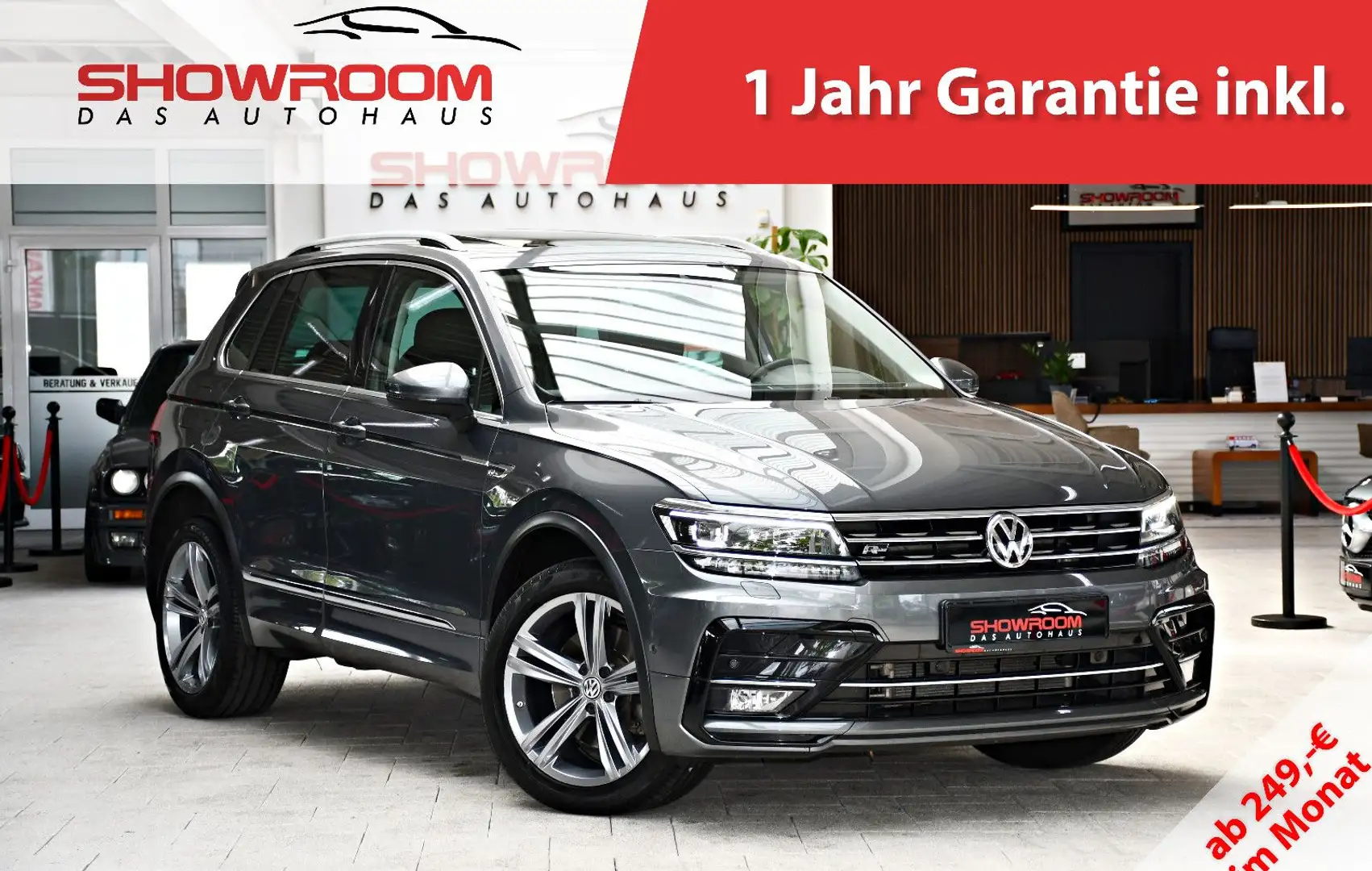 Volkswagen Tiguan R-Line High 4Motion DSG Massage Pano ACC Grigio - 1