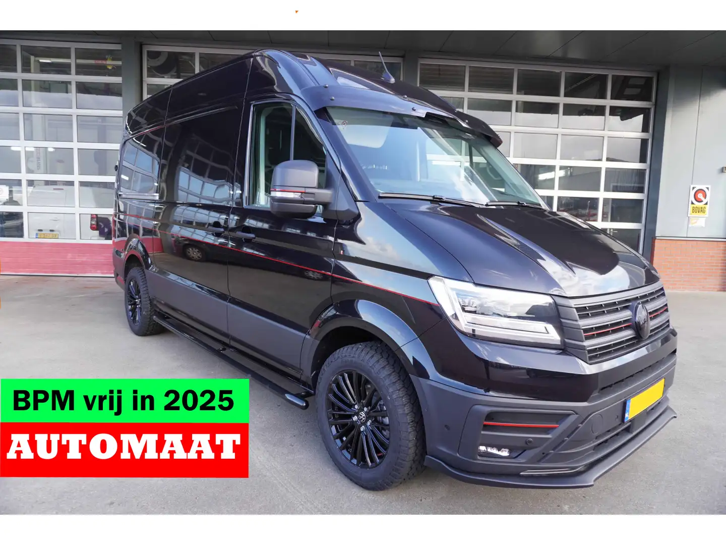 Volkswagen Crafter 30 2.0 TDI 140PK L3H3 Exclusive Automaat nr. V164 Noir - 1
