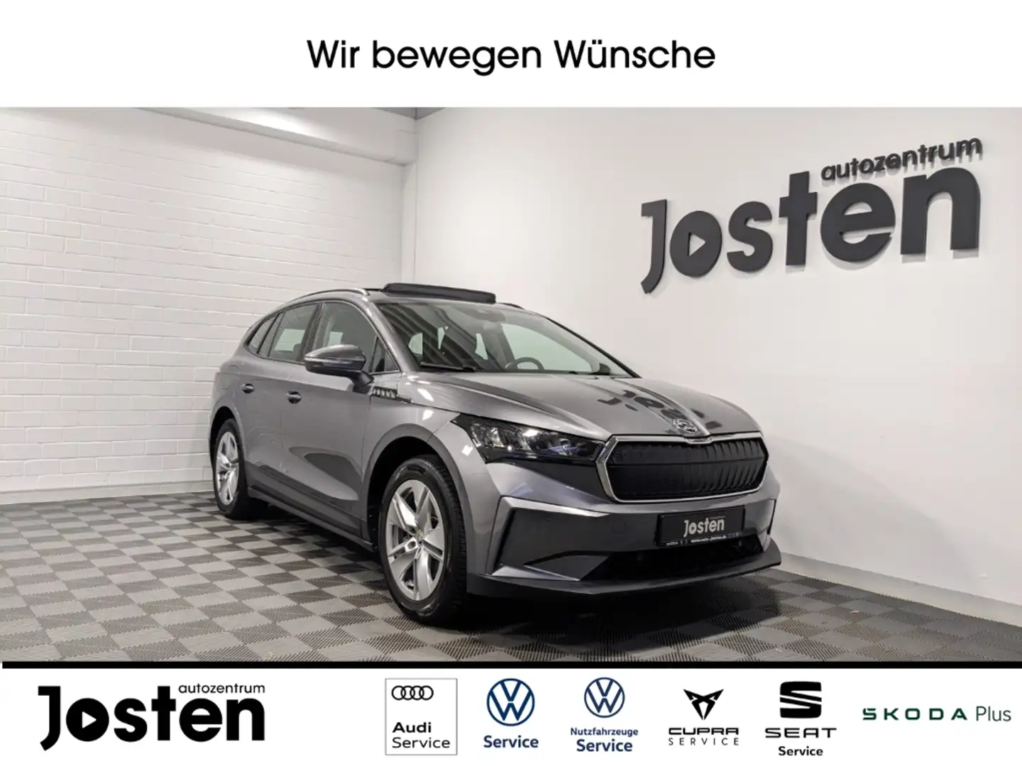 Skoda Enyaq 50 Loft LED Navi DAB Pano CarPlay PDC KAM Grau - 1