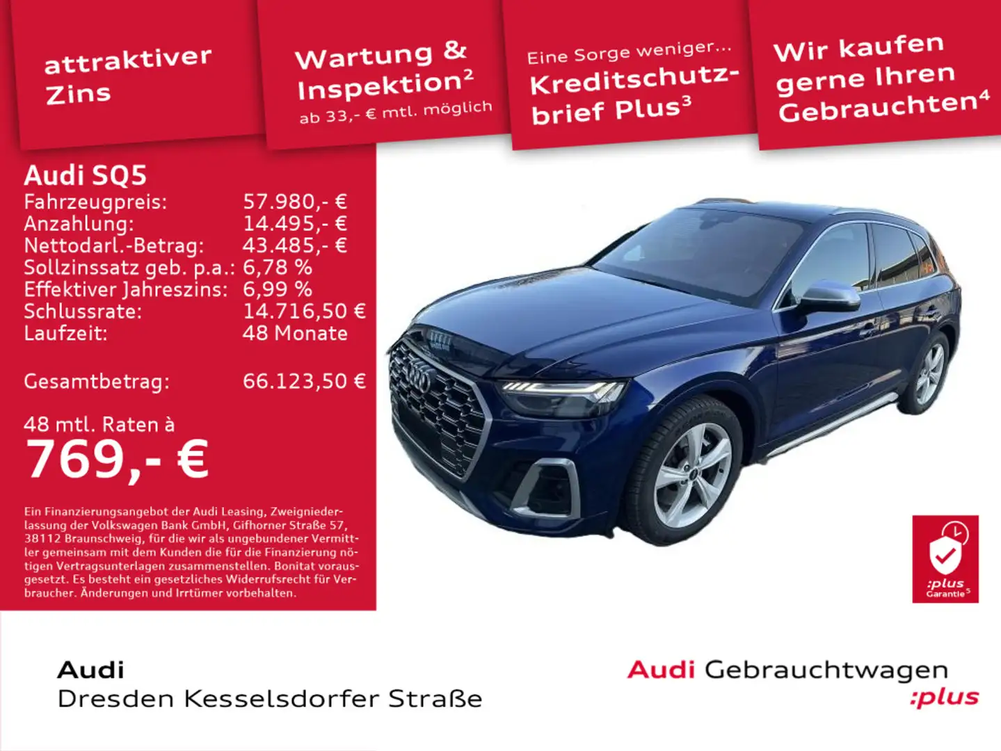 Audi SQ5 SUV TDI 251(341) kW(PS) tiptronic Blau - 1