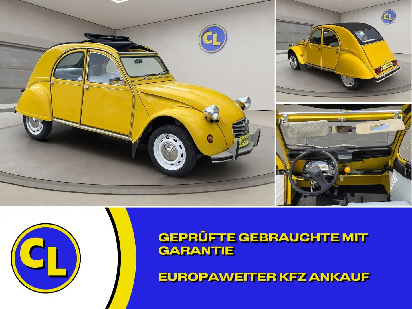 Citroen 2CV 2 CV 6 Club Jaune - 1