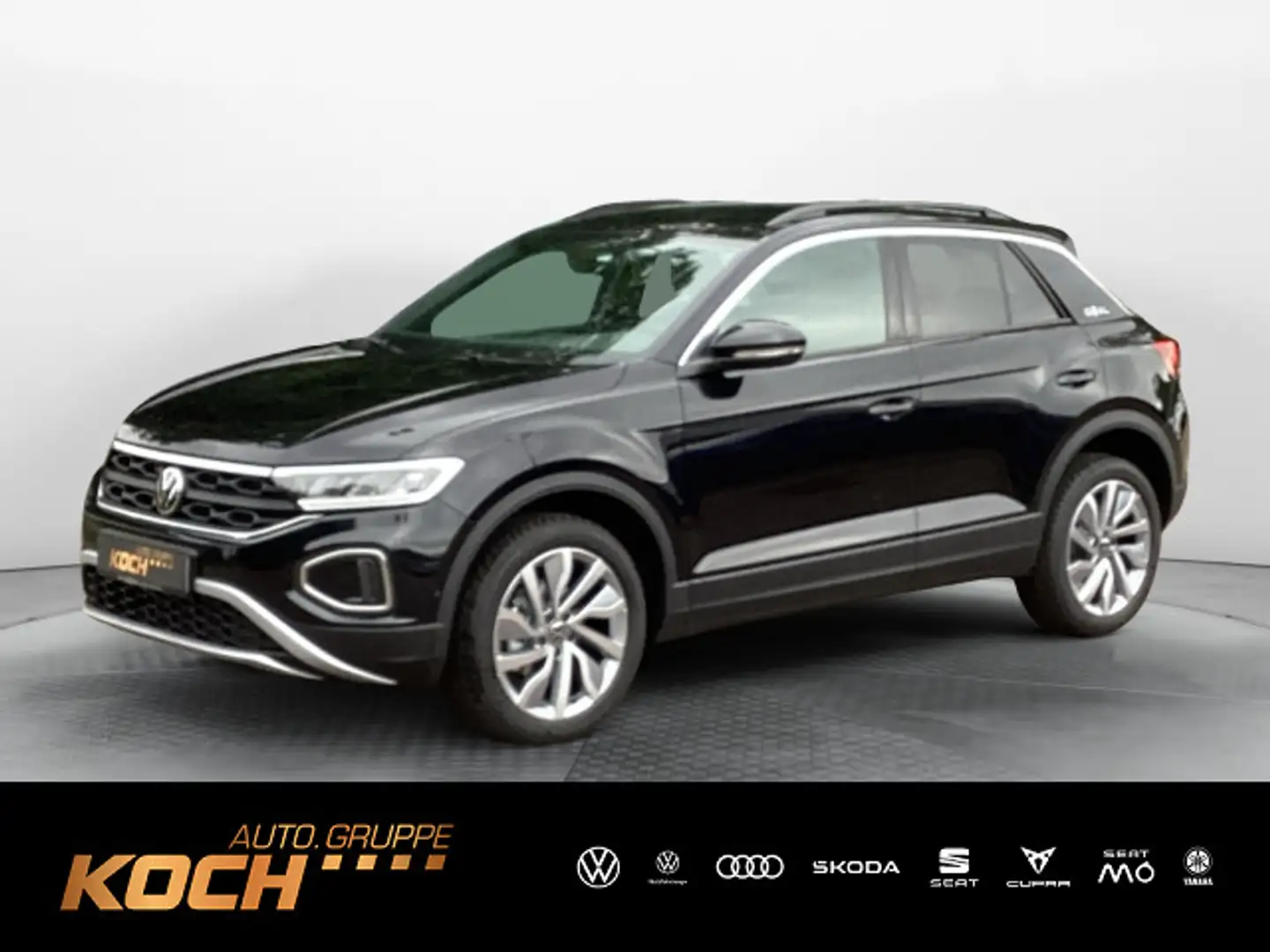 Volkswagen T-Roc 2.0TDI Goal Navi LED AHK Fahrschulaustattu Schwarz - 1