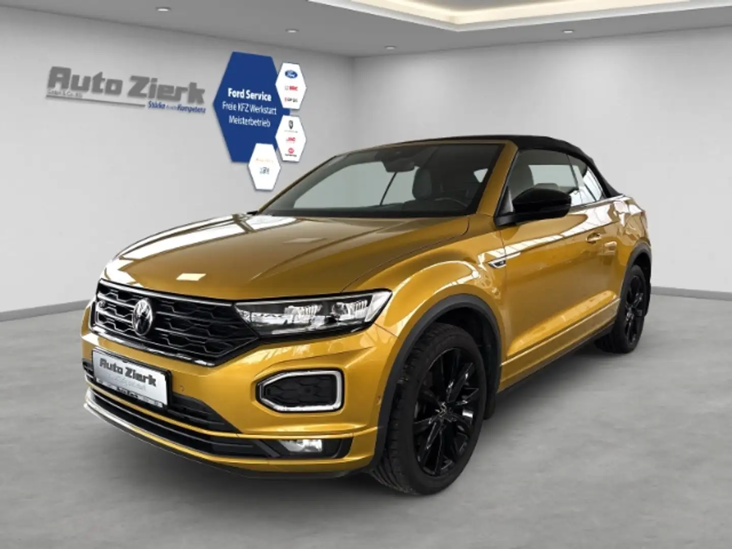 Volkswagen T-Roc Cabriolet R-Line Aut. NAVI AHK ACC RFK Jaune - 1