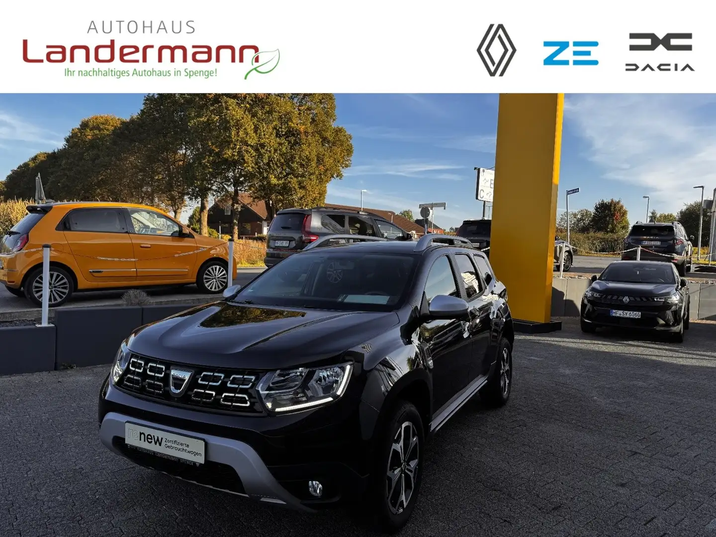 Dacia Duster PRESTIGE DCI 115 LEDER+SITZH+PDC+RFK+NAVI Schwarz - 1
