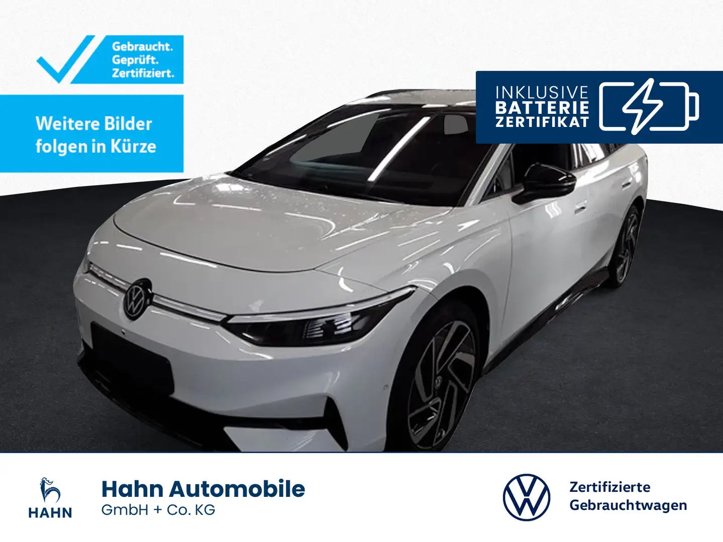 Volkswagen ID.7 Tourer Pro S Wärmepumpe Matrix AHK Nav 360° Weiß - 1