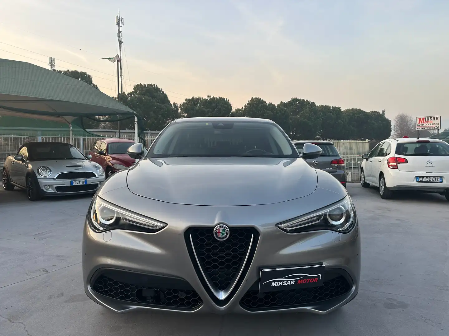 Alfa Romeo Stelvio 2.0t First Edition Q4 280cv**SCARICO ARTIGIANALE** Grigio - 2