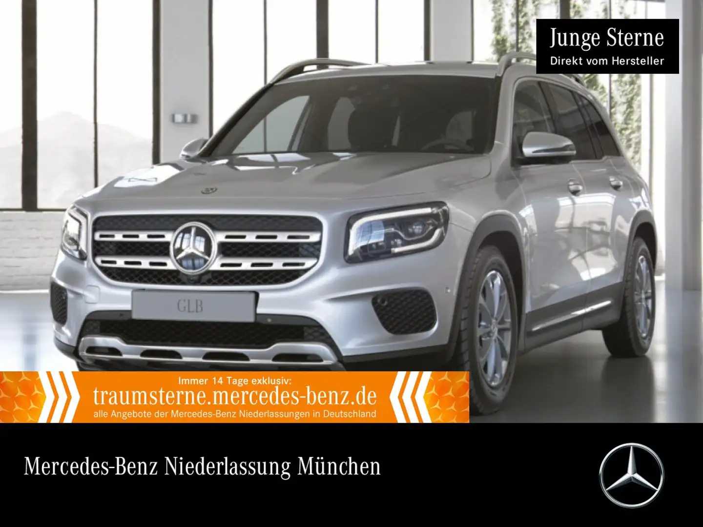 Mercedes-Benz GLB 220 d 4M PROGRESSIVE+360°+AHK+MULTIBEAM+8G Silber - 1