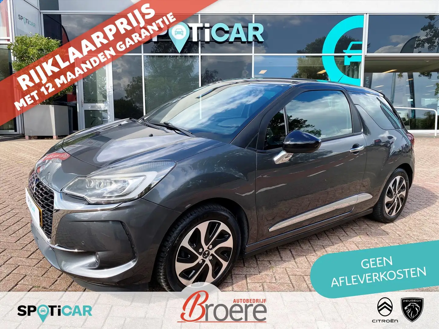 Citroen DS3 1.2 Turbo 110pk So Chic 3 deurs Grau - 1