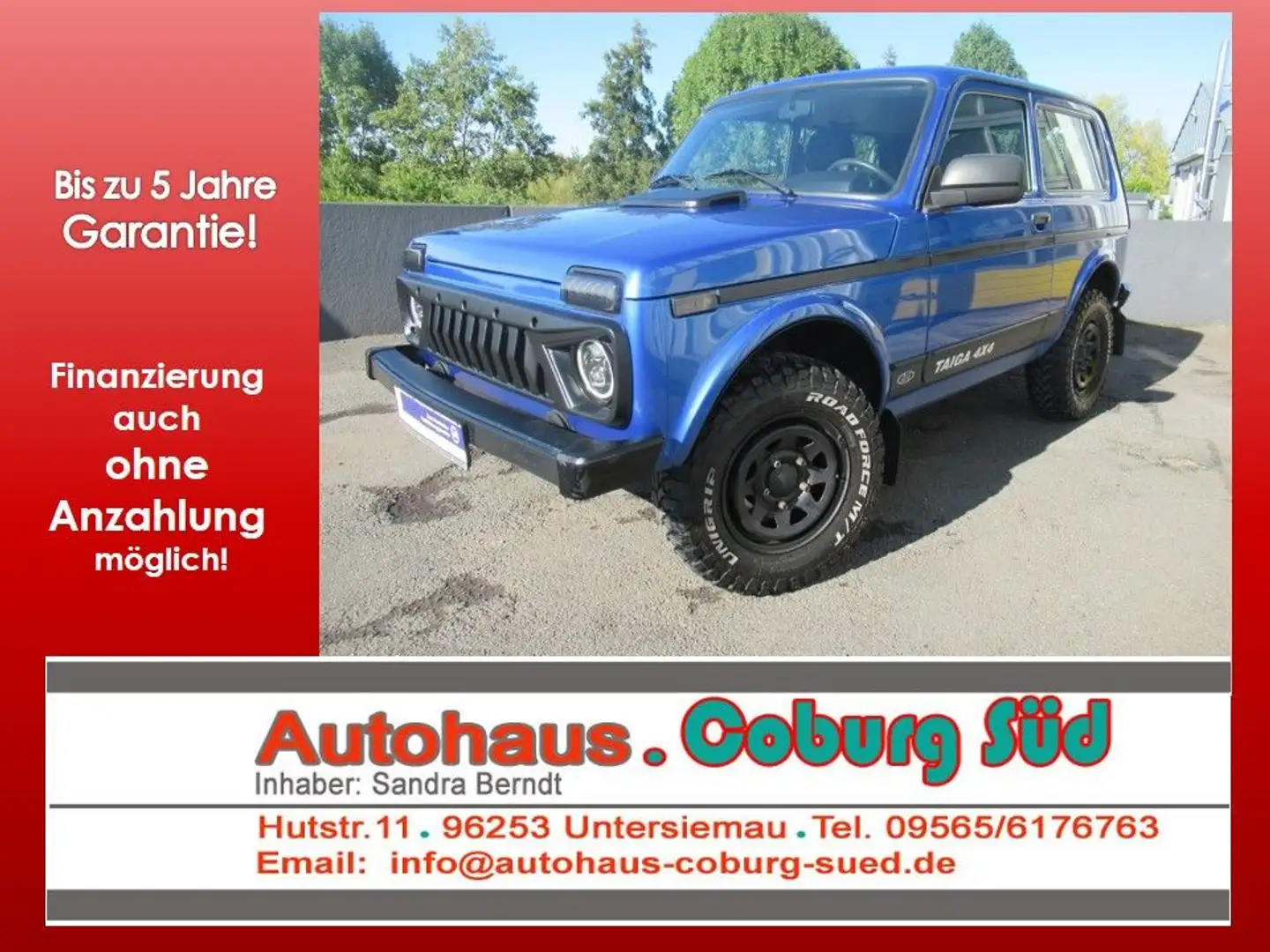 Lada Niva TAIGA 4x4 AHK 1.HAND DOTZ RADIO BÖSER BLICK Bleu - 1