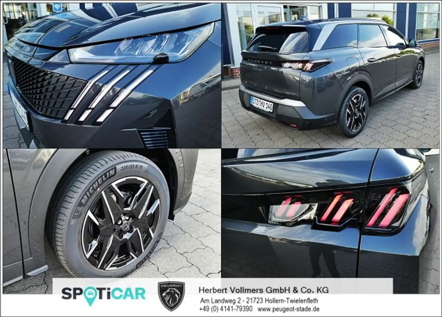 Peugeot 5008 Hybrid 145 e-DSC6 Allure Grijs - 2