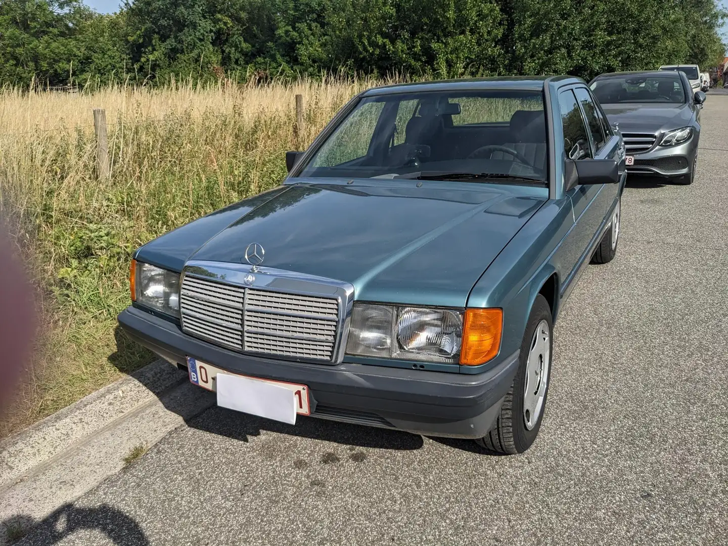 Mercedes-Benz 190 190E 1988 /air-co/B.Autom/Att.Rem.-parfait état Vert - 1