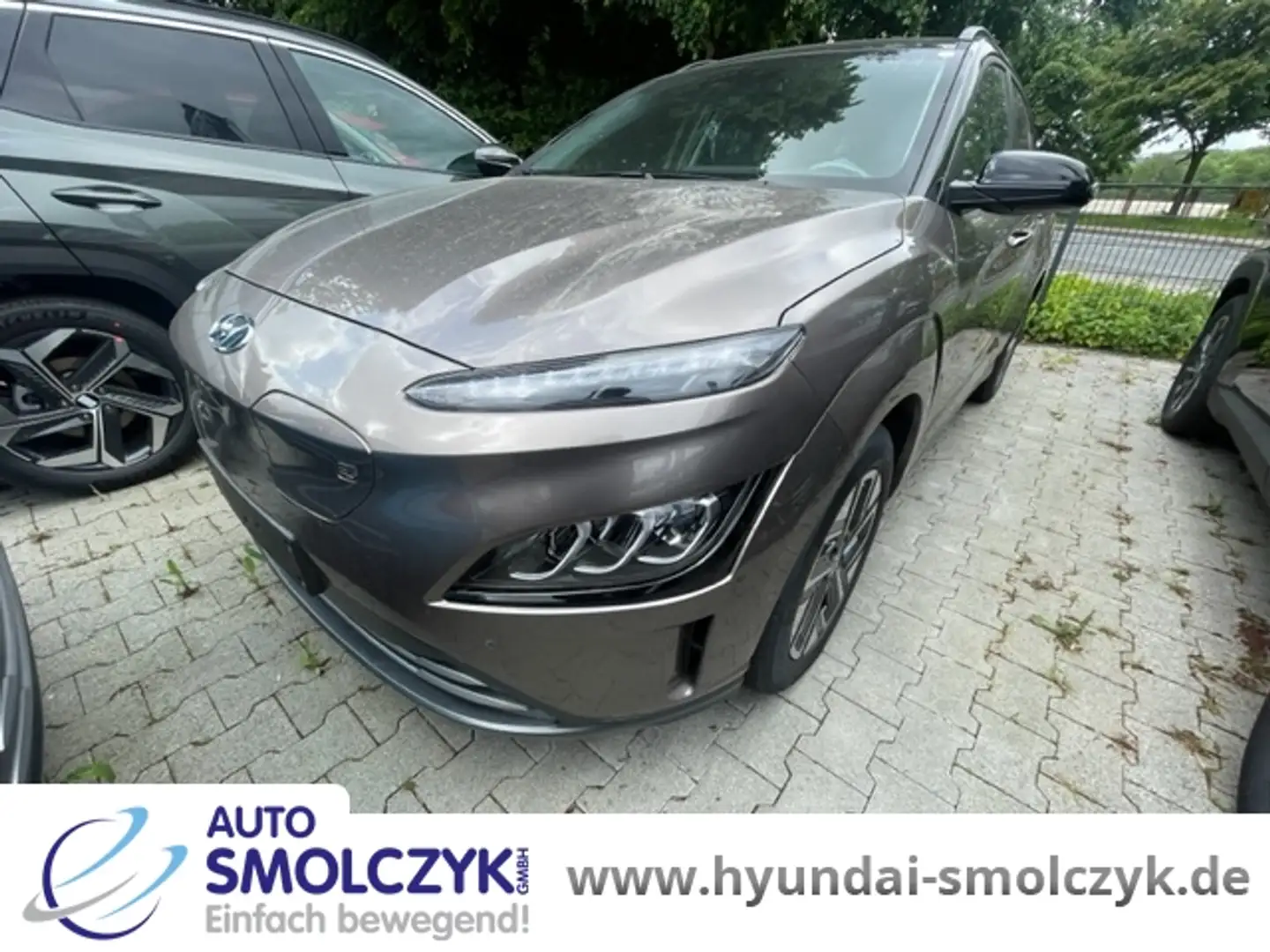 Hyundai KONA ELEKTRO 39,2kWh TREND NAVI+ASSISTENZ+DACHL. brončana - 1