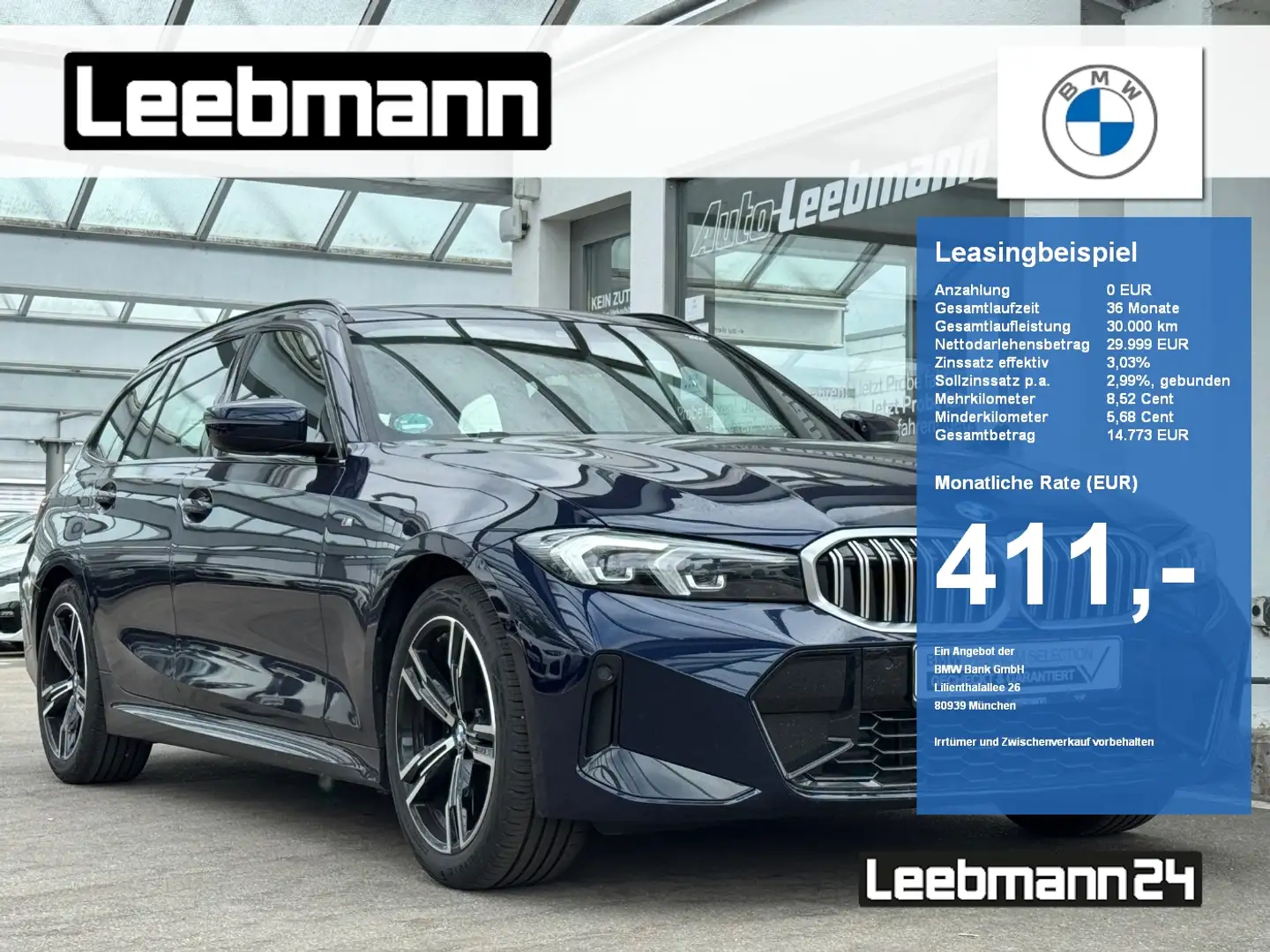 BMW 318 i Tour. M-Sportpaket RFK GARANTIE bis 07/2029 Azul - 1