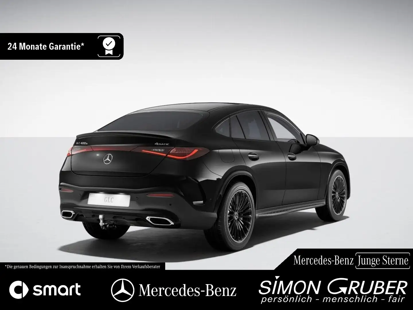 Mercedes-Benz GLC 400 e 4M Coupé AMG Airmatic Nappa HUD AHK Schwarz - 2