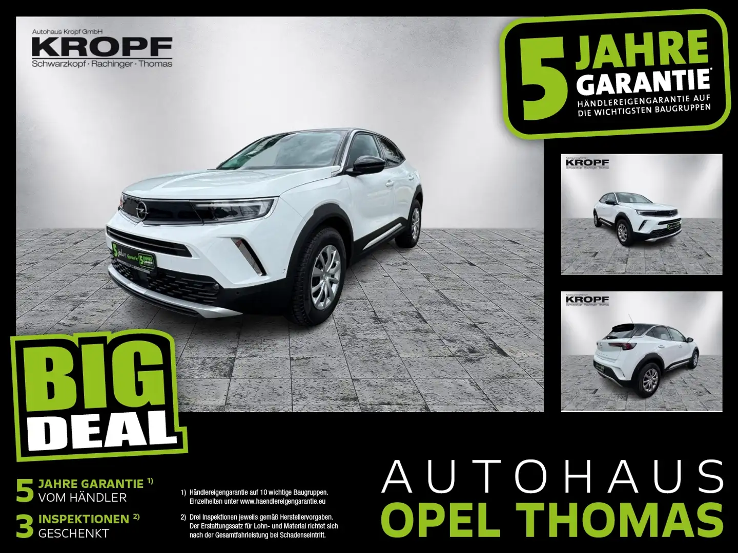 Opel Mokka 1.2 Turbo Elegance LED+SHZ+Winterp.+Kam. Weiß - 1