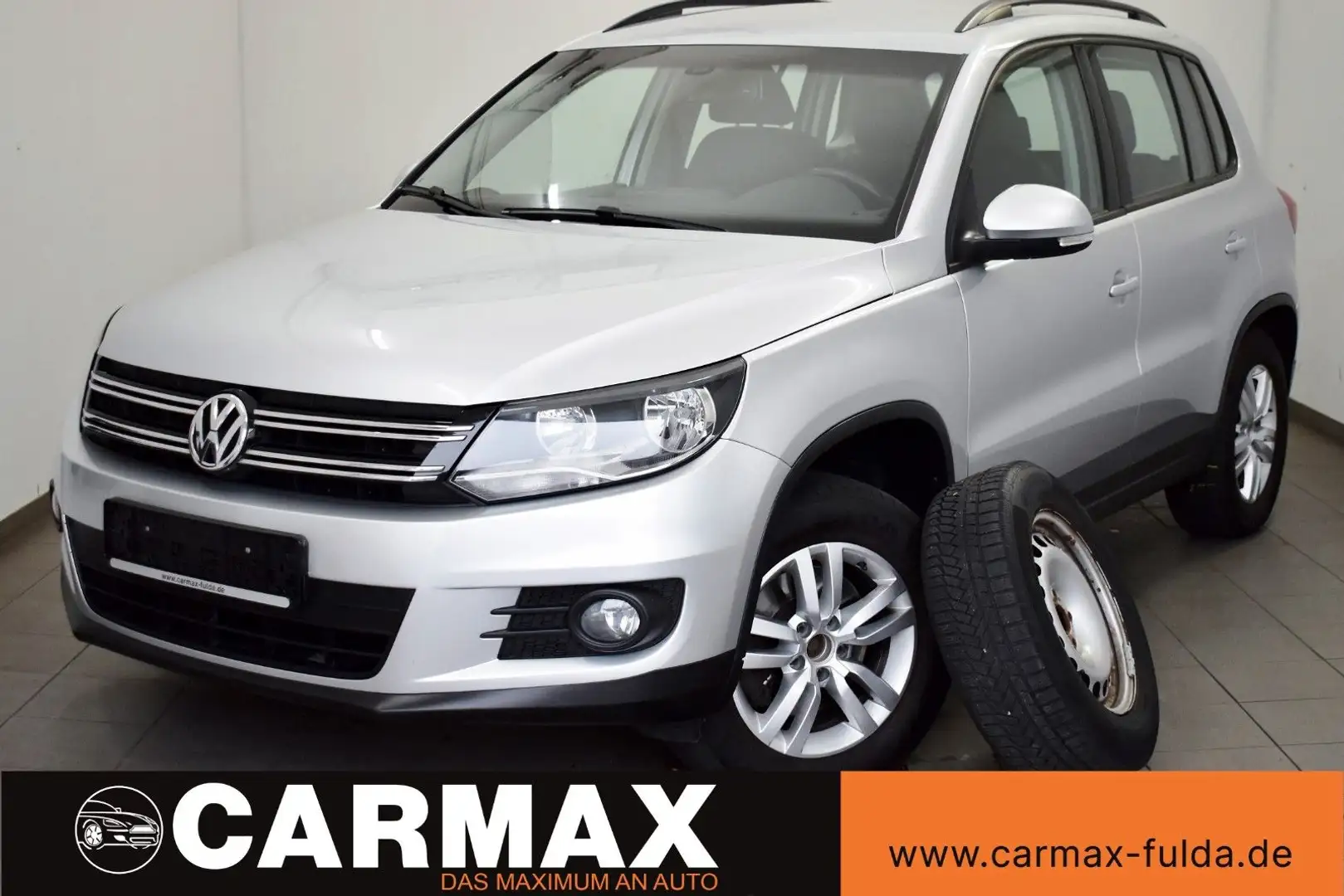 Volkswagen Tiguan Highline 4Motion DSG Leder,Navi,SH,Kamera Silber - 1