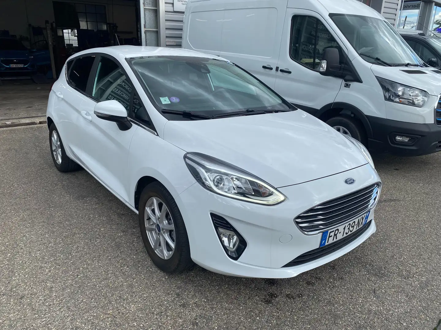 Ford Fiesta 1.0 EcoBoost 125 mhev titanium Blanc - 2