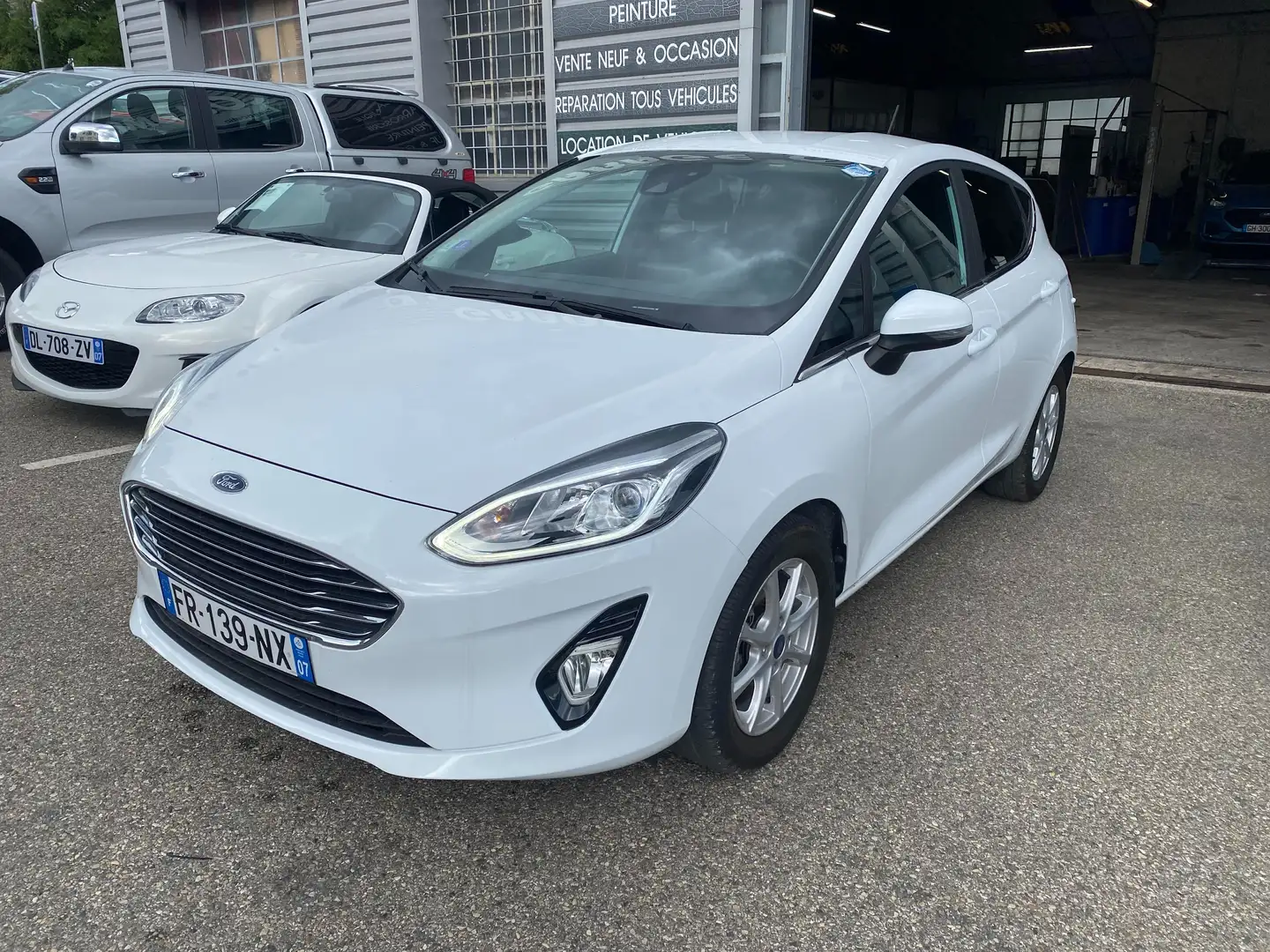 Ford Fiesta 1.0 EcoBoost 125 mhev titanium Blanc - 1