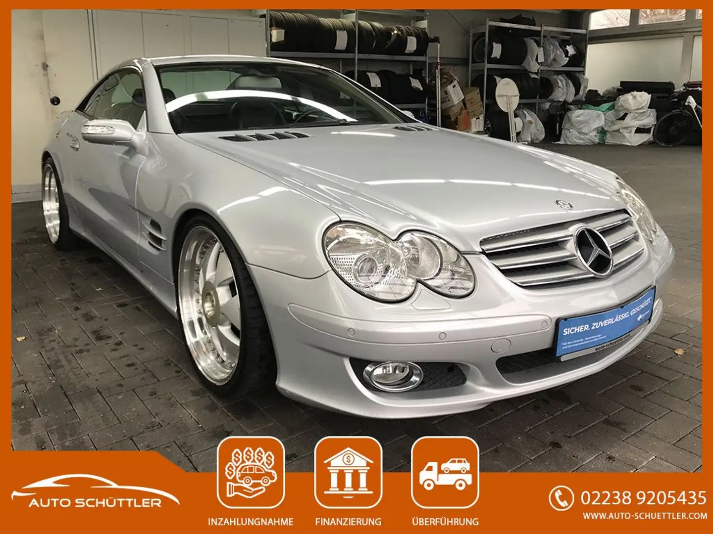 Mercedes-Benz SL 350 Leder.KühlbSitze,Navi,Xenon,PDC, Argent - 1
