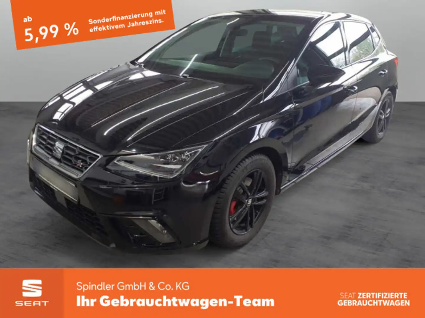 SEAT Ibiza FR 1.0 TSI / Navi, FullLink, LED, ACC, SHZ Noir - 1