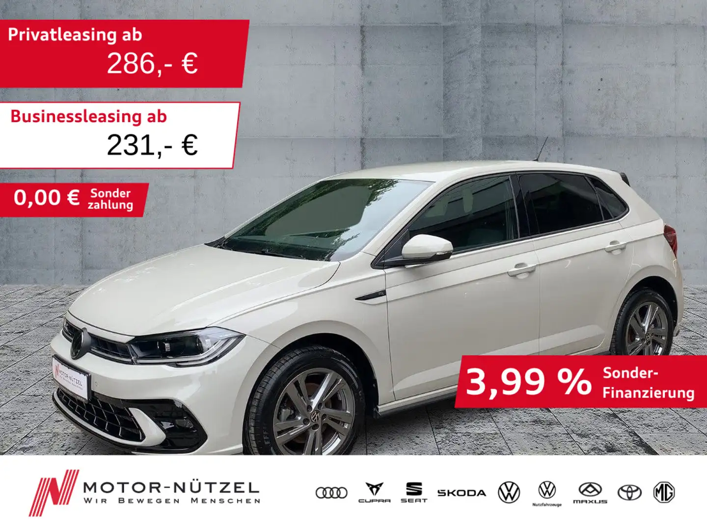 Volkswagen Polo 1.0 TSI DSG R-LINE MATRIX+NAV+ACC+BEATS+DAB Grau - 1