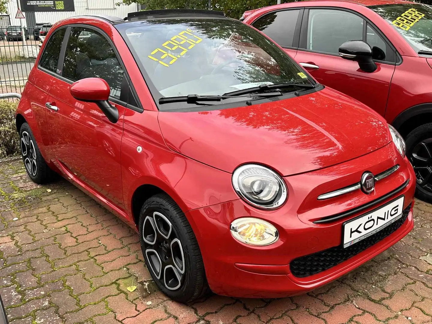 Fiat 500C Cabrio Club 1.0 Klima*Tempomat*CarPlay Rouge - 2