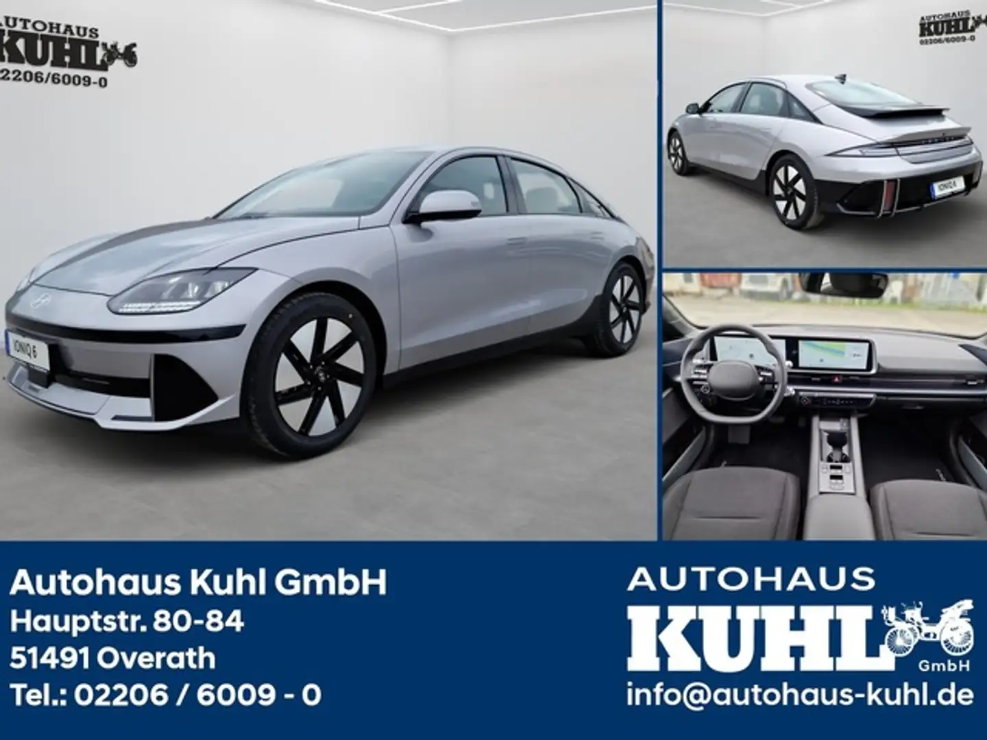Hyundai IONIQ 6 Ioniq 6 Dynamiq 77 kW+8Jahre Garantie ab EZ +800V Stříbrná - 1
